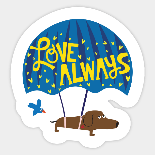 Love Always Sticker by Loo McNulty Design